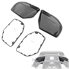 WOWTK Front Fairing Speakers grilles Mesh Covers Assembly for Harley CVO Road Glide FLTRXSE 2023,2025,CVO Road Glide ST FLTRXSTSE 2024-2025,Road Glide FLTRX 2024-2025,Left and Right,Black