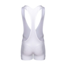 SUKREW - Men's Partywear Singlet White Shimmer - 1X Size XS, White Shimmer, XL