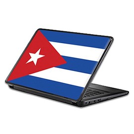 Universal 15" Laptop Skin -Cuban Flag | Protective, Durable, and Unique Vinyl Decal wrap Cover