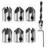 8 Piece Countersink Set 7 Pieces Countersink and 1 Allen