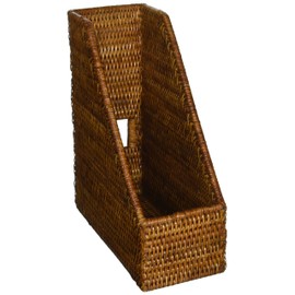 Kouboo 1060081 La Jolla Rattan Magazine File, Honey-Brown