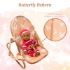 4-in-1 Baby Doll Stroller Set with Butterfly Design – Includes