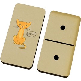 Azeeda 'Cat Says Meow!' Domino Set & Box (DM00043381)