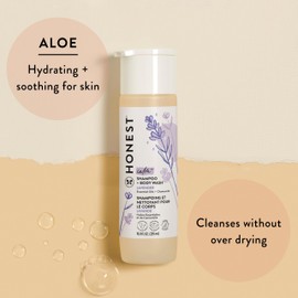 The Honest Company The Honest Company 2-in-1 Cleansing Shampoo + Body Wash | Gentle for Baby | Naturally Derived, Tear-free, Hypoallergenic | Lavender Calm, 10 fl oz