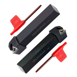 5/8" SER1616H16+ SEL1616H16 CNC Lathe Carbide Turning Tool Holders with 10pcs 16ERAG60 + 10pcs 16IRAG60 Indexable Carbide Threading Turning Insert Blade,Pack of 26