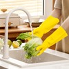 Dish washing latex household gloves