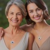 LOUISA SECRET Mothers Day Gifts for Mom, Sparkling Double Heart
