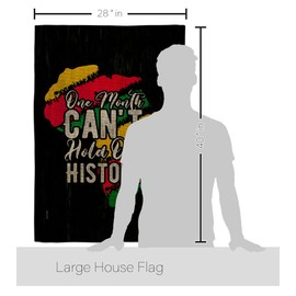 Ornament Collection Hold Our History Burlap House Flag Pack Black Lives Matter BLMCelebrates African Americans Heritage Applique Decoration Banner Small Garden Yard Gift Double-Sided, Made in USA