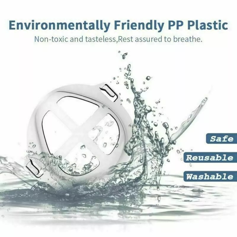 Unbranded 10PCS Face Mask Reusable Holder Inner Support Frame Silicone