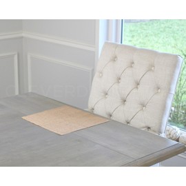 CleverDelights 12 Inch Burlap Squares - 4 Pack - Premium Jute Burlap Fabric - Finished Edges - 12" x 12"