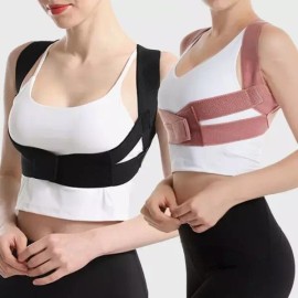 Hooni Gotgan 후니곳간 굽은등 어깨밴드 보정기 어깨펴기 [핑크 M] Huni's Curved Shoulder Band Correction Device for Posture [Pink M]