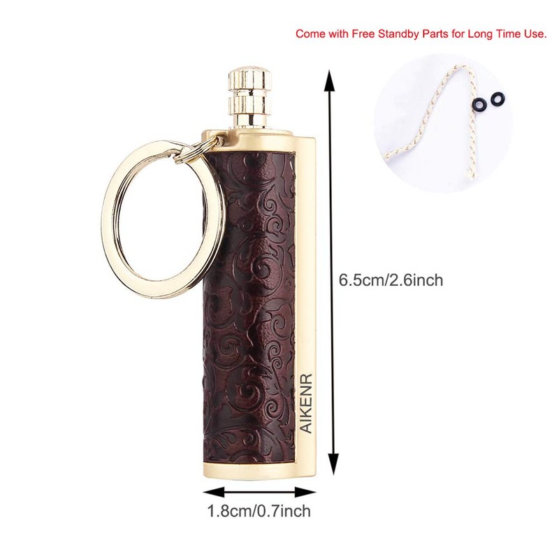 BOLLAER Keychain Matchstick Fire Starter, Permanent Metal Match Flint Lighter