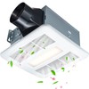 NookNova Bathroom Exhaust Fan with Light, Quiet Ventilation Fan, 100