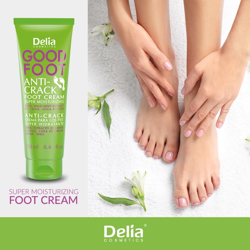 Delia – Good Foot Anti-Crack Foot Cream – Super Moisturising – 250ml by Delia Cosmetics