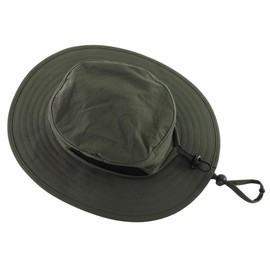 Connectyle Kids Sun Hat Boys Wide Brim Fishing Safari Hat Girls UPF 50 Protection Bucket Hats Breathable Beach Hat Army Green