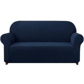 SUBRTEX Stretch Oversized Sofa Slipcover 1 Piece Sofa Covers for 4 Cushion Couch Washable 4 Seater Sofa Slipcovers for Living Room(Navy,X-Large)