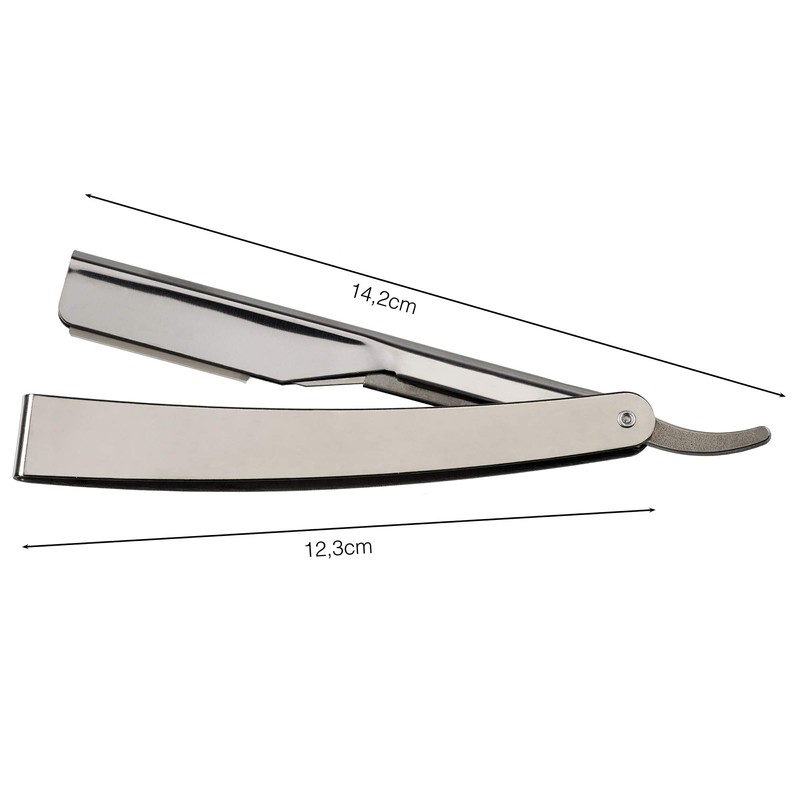 Fripac Steel Razor in Silver - Folding Blade Razor for