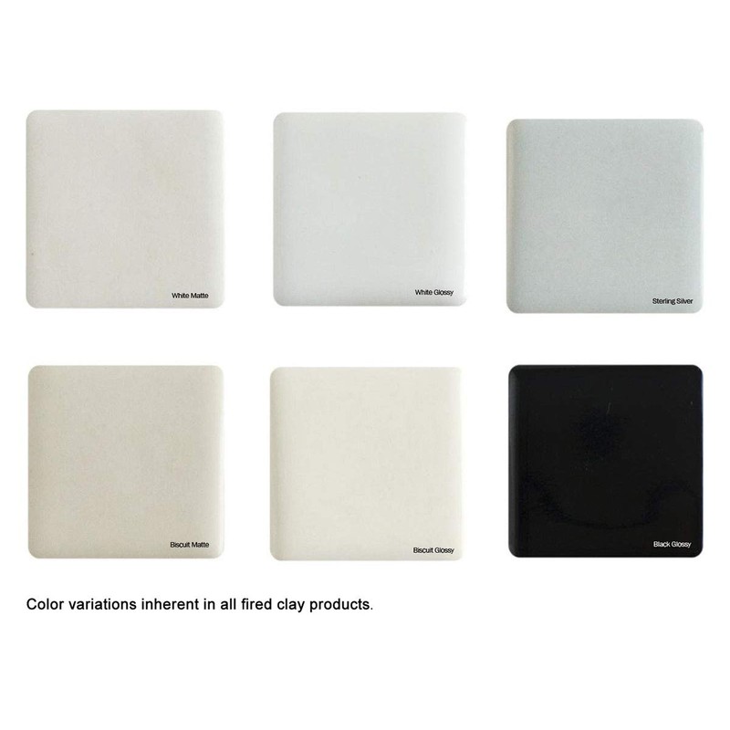 Recessed Shower Tissue Holder Porcelain 6X6 - Easy to Install