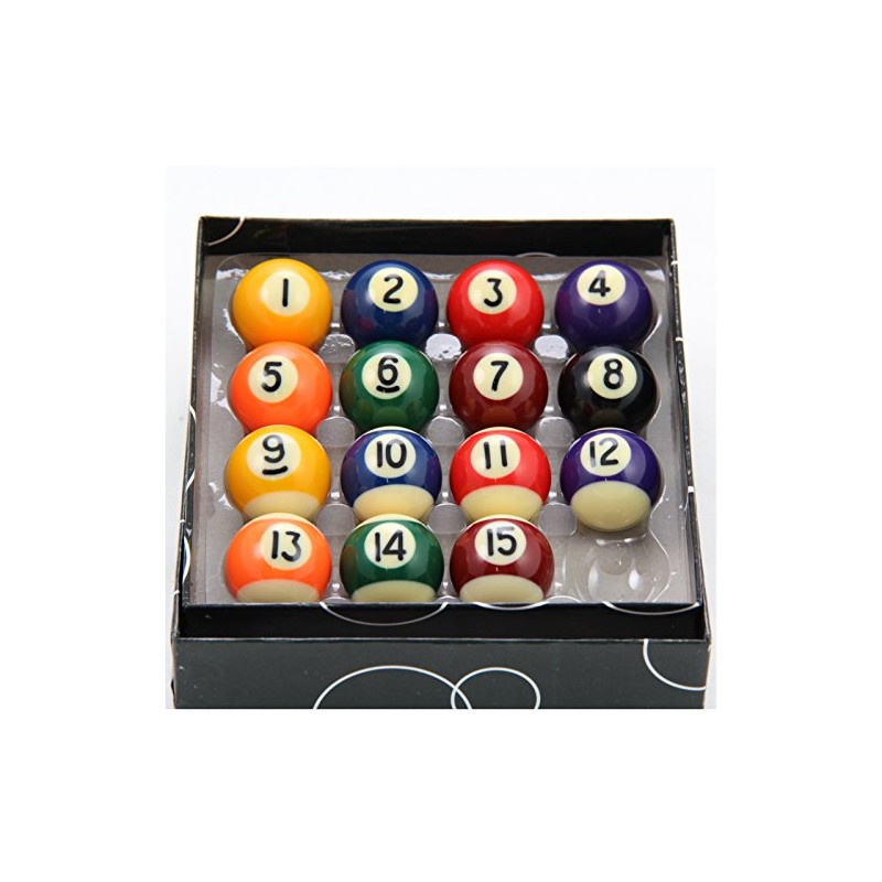 Set 15 Mini Magnetic Spots and Stripes Pool Balls