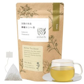 enherb Herbal Tea, Angel Rest, Lemon Chamomile Tea, Tea Bags, Caffeinated Lemongrass, 30 Bags