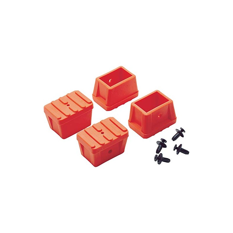 TRUSCO(トラスコ) 滑り止めキャップ 4個 オレンジ TSF用 TSF-PS2-OR