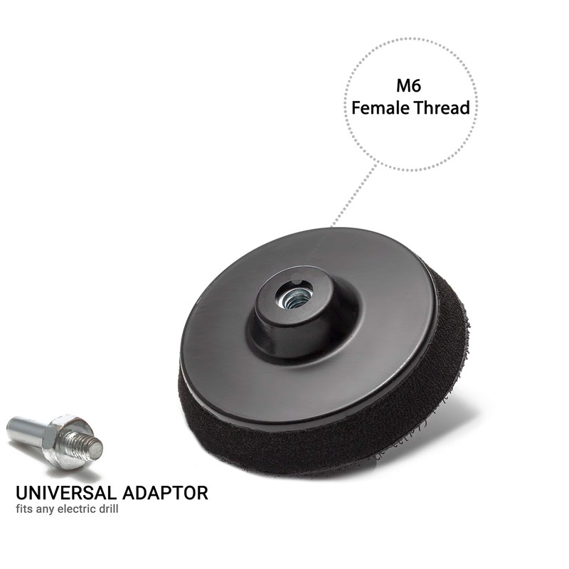 Glass Polish 3 inch (75mm) Hook & Loop Backing Pad