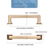 9BUILD 6 Pack 3.75 Inch Cabinet Handles Champagne Bronze Pulls