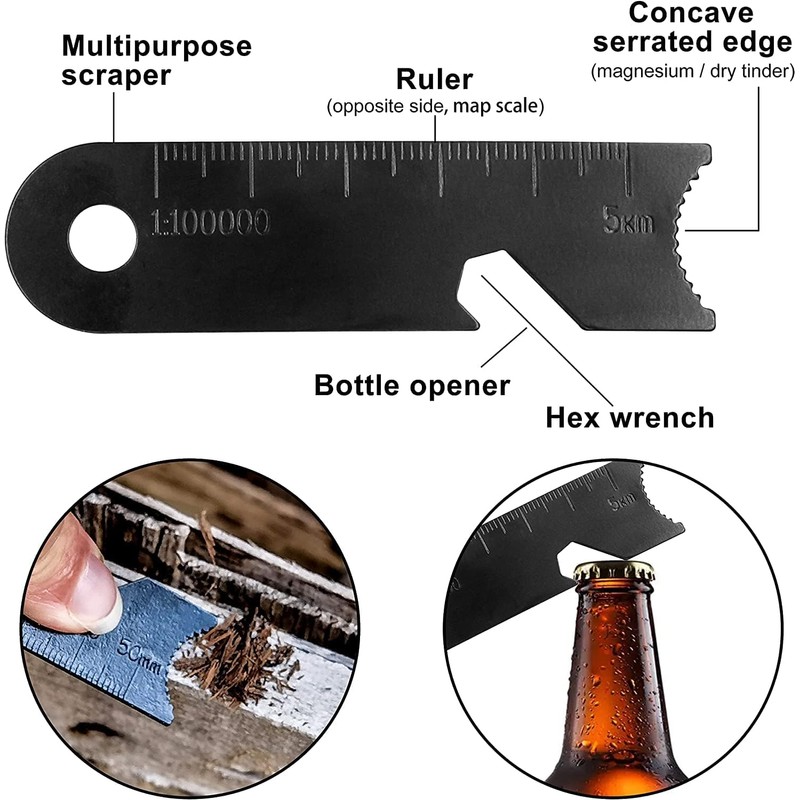 Magnesium Flint Fire Starter, Magnesium Waterproof Matches, Survival Fire Blocks