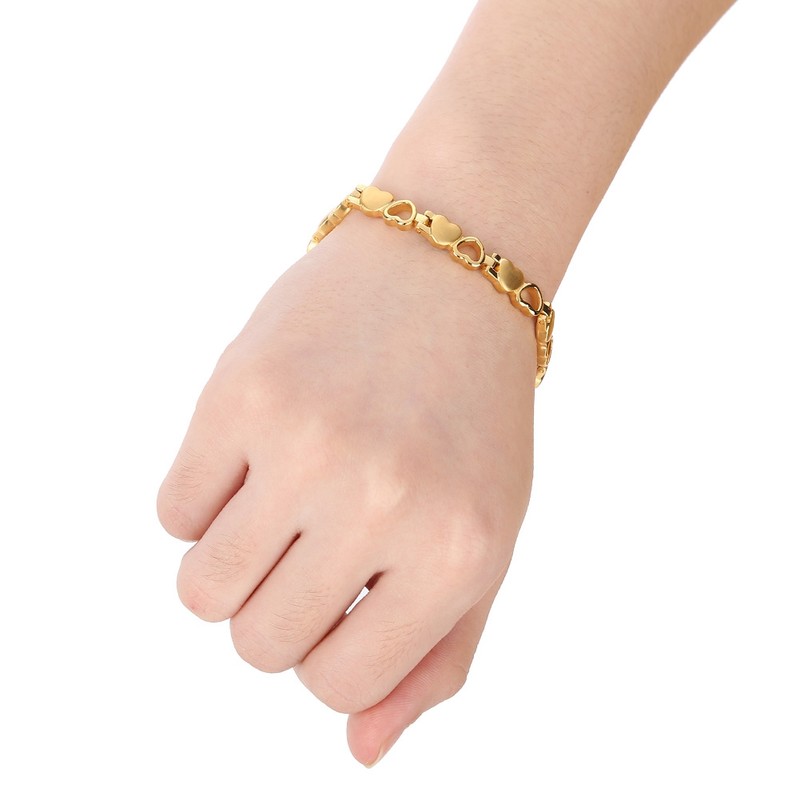 Titanium Steel Magnetic Bangle Germanium Negative Ion Romantic Style Gift