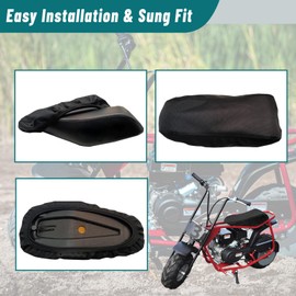 QYMOTO Coleman CC100X Mini Bike Seat Cover for CC 100X Trail Bike Minibike Seat Accessories Waterproof