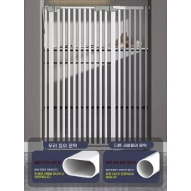 반려동물 현관문 차단막 가드 격리 울타리 [Q. 암호화된 특대형 튜브사용 폭 6774c] Pet Entrance Door Blockage Guard Isolation Fence [Q. Uses encrypted extra-large tube width 6774c]