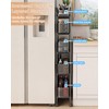 UMDONX Slim Storage Cart 5 Tier with Pull Out Basket