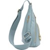 FashionPuzzle - Bolso bandolera de piel sintética ligera y suave,