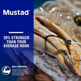 Mustad Demon Perfect Circle, in-Line, 3X Strong - Black Nickel-Size 2/0 - Pack of 25