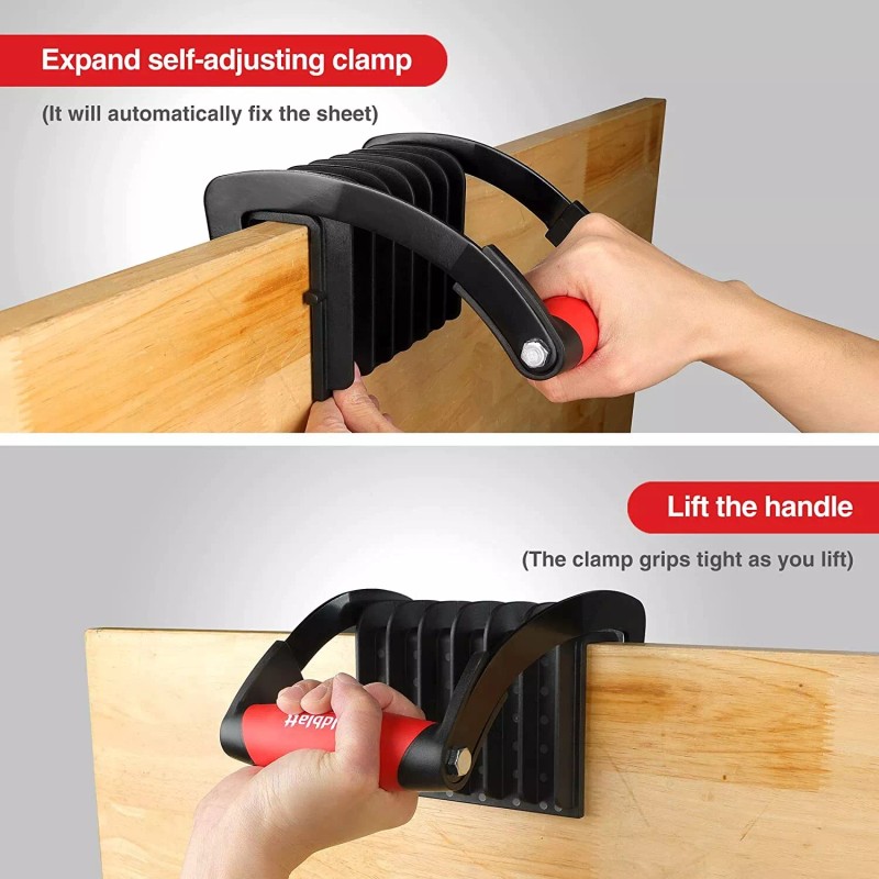 Goldblatt 2PCS Panel Carrier Plywood Lifting Tool Drywall Plywood Carrying