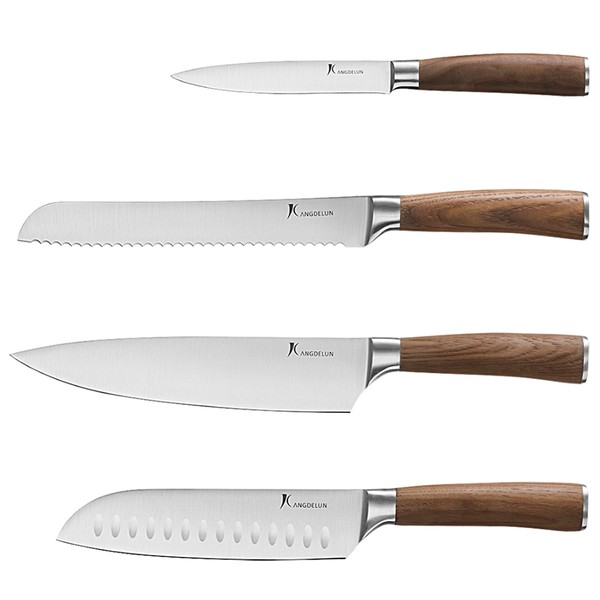 kangdelun Natura Series 4 PCS Chef Knife Set with Gift