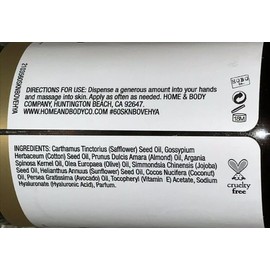 Home & Body Co Skin Nurture Vitamin Boost Vitamin E & Hyaluronic Acid Body Oil 4 Oz. /118ML NEW