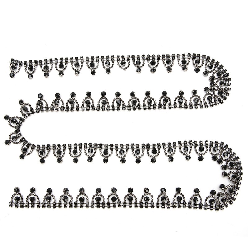 Welding Rhinestones Chain Tassel Pendant Belly Dance Decoration Jewelry Accessories