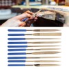 10Pcs Set 5x180mm Titanium Plated Steel Diamonds Needle Files Kit