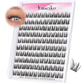 Wispy Lash Clusters DIY Natural Cluster Eyelash Extensions C Curl Individual Lashes 10-12mm Short Eyelash Clusters Manga Cluster Lashes 120pcs Lashes Clusters
