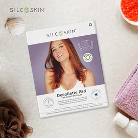Silc Skin Almohadilla de escote para ayudar con las arrugas del pecho del sol, el envejecimiento, el sueño de lado, silicona autoadhesiva reutilizable