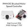 RioRand PWM DC Motor Speed Controller Switch Control 7-70V 30A