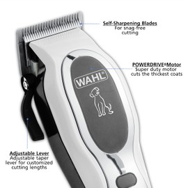Wahl USA Pet-Pro Corded Clipper & Battery Trimmer Pet Grooming Combo Kit for Dogs with Light to Thick Coats, The Brand Used by Professionals - Model 9284
