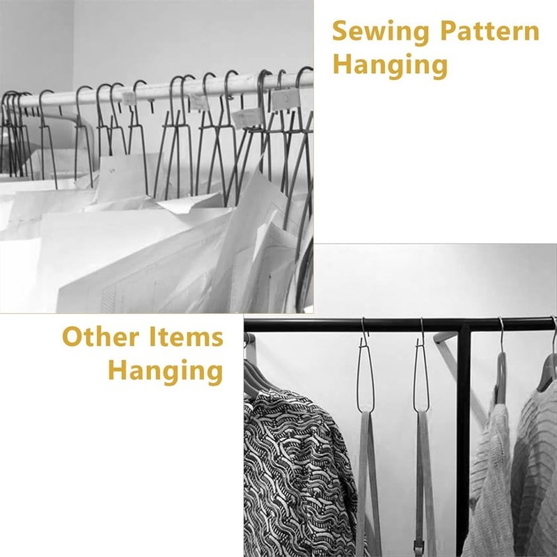 Tsudoku 24 Pcs 7.3 Inch Metal Pattern Hooks Sewing Pattern