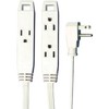 Axis 3-Outlet Indoor Extension Cord with Flat-Profile Plug - 8-foot,
