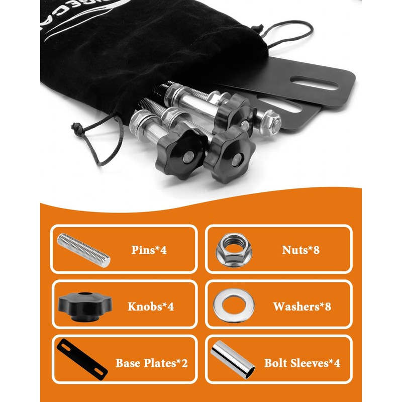 BRIGECAN TRACTION BOARD MOUNTING KIT, Easy-to-Install Recovery Board Mount, Safety