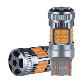 Jdckehla Vehicle Turn Indicator Light LED Blinker Bulb Amber Yellow 3 Watt Replacement 1156, 1157,7440,7443 with Projector for Car Front Turn Signal Parking Lights (7443-YELLOW)