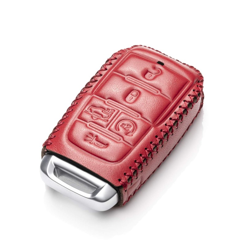 Vitodeco Genuine Leather Smart Key Fob Case Cover Protector Compatible