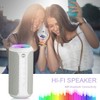 Ortizan Bluetooth Speaker, Bluetooth Box with LED Light, Portable Mini
