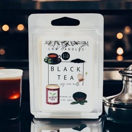 3 PACK Black Tea Scent Wax Melts Black Tea Soy Wax Made in USA Pet Safe Clean Ingredients Essential Oils Hand Poured Long Lasting Natural Home Fragrance Wax Cubes